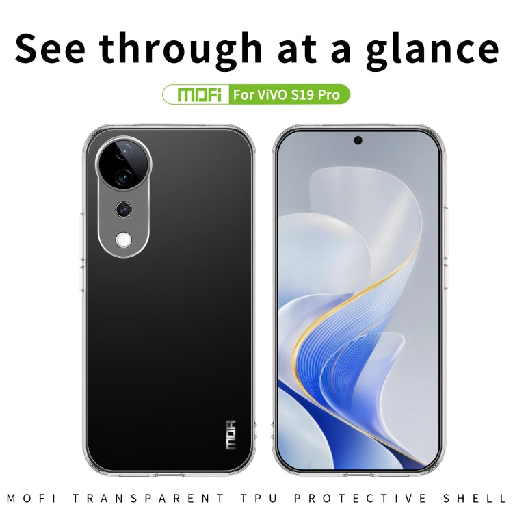 For vivo S19 Pro / V40 MOFI Ming Series Ultra-thin TPU Phone Case(Transparent)