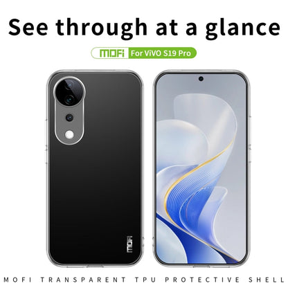 For vivo S19 Pro / V40 MOFI Ming Series Ultra-thin TPU Phone Case(Transparent)