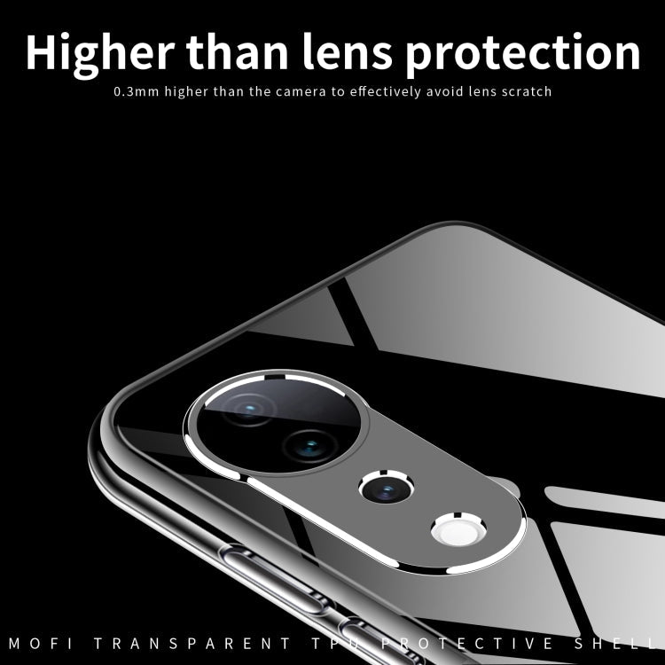 For vivo S19 Pro / V40 MOFI Ming Series Ultra-thin TPU Phone Case(Transparent)