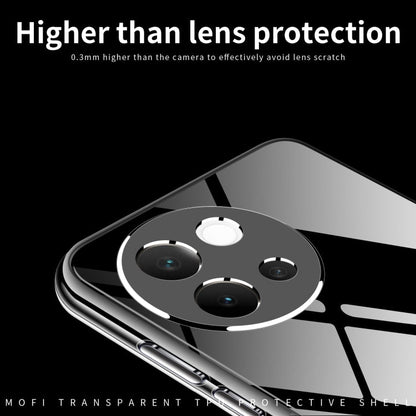 Pour la coque de téléphone vivo V40 Lite 5G MOFI Ming Series en TPU ultra-mince (transparente)