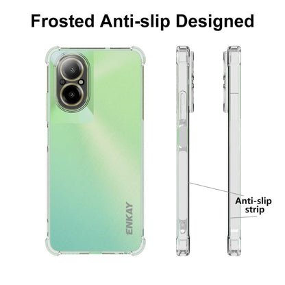 For Realme C67 4G Global ENKAY Transparent TPU Shockproof Anti-slip Phone Case