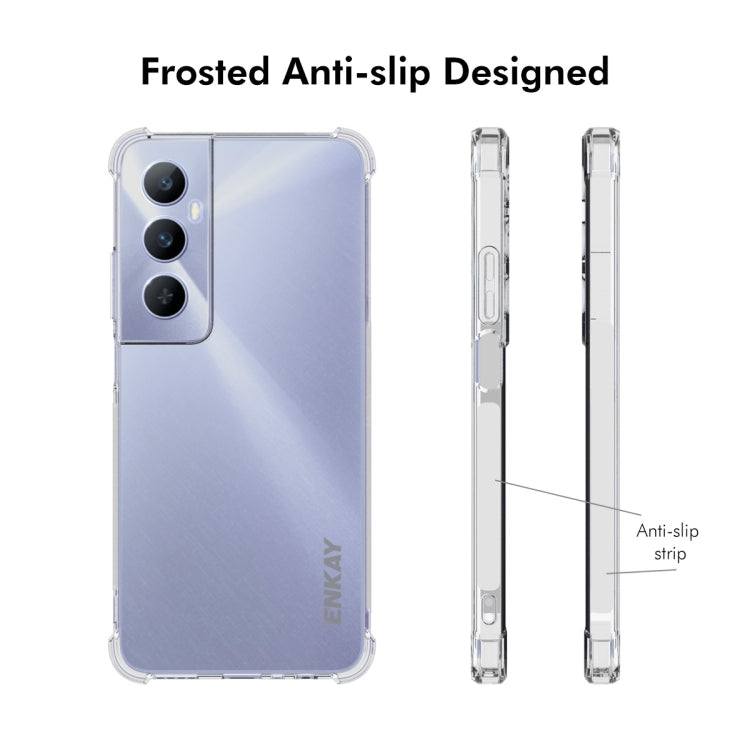 For Realme C65 4G ENKAY Transparent TPU Shockproof Anti-slip Phone Case