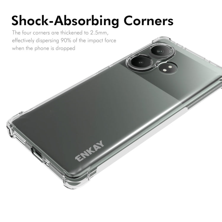 For Realme GT Neo6 SE ENKAY Transparent TPU Shockproof Anti-slip Phone Case