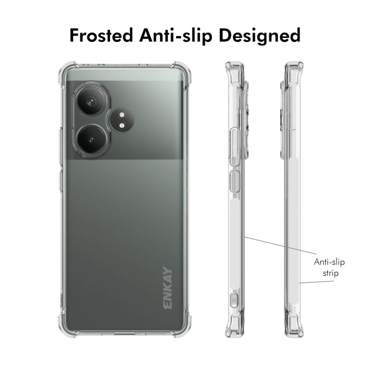 For Realme GT Neo6 SE ENKAY Transparent TPU Shockproof Anti-slip Phone Case