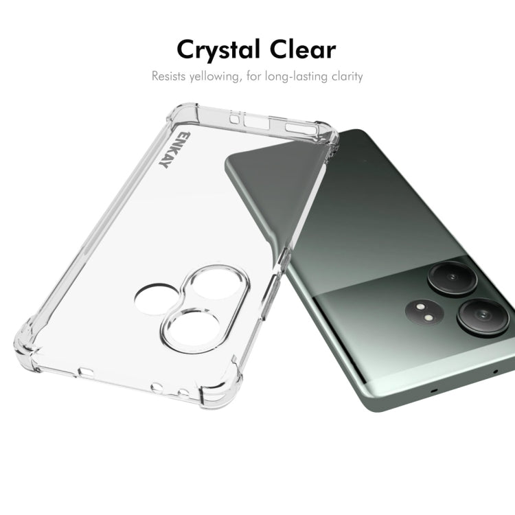 For Realme GT Neo6 SE ENKAY Transparent TPU Shockproof Anti-slip Phone Case