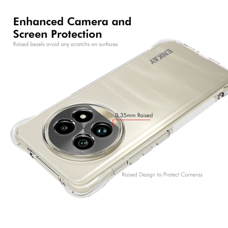 For Realme 13 Pro / 13 Pro+ 5G ENKAY Transparent TPU Shockproof Anti-slip Phone Case