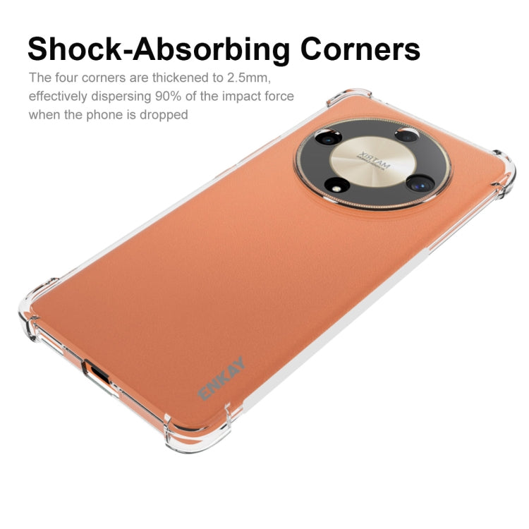 For Honor X9a ENKAY Hat-Prince Transparent TPU Shockproof Phone Case