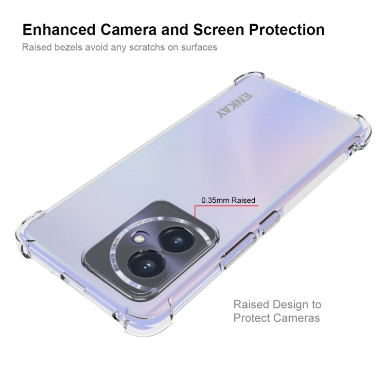 For Honor 100 ENKAY Hat-Prince Transparent TPU Shockproof Phone Case