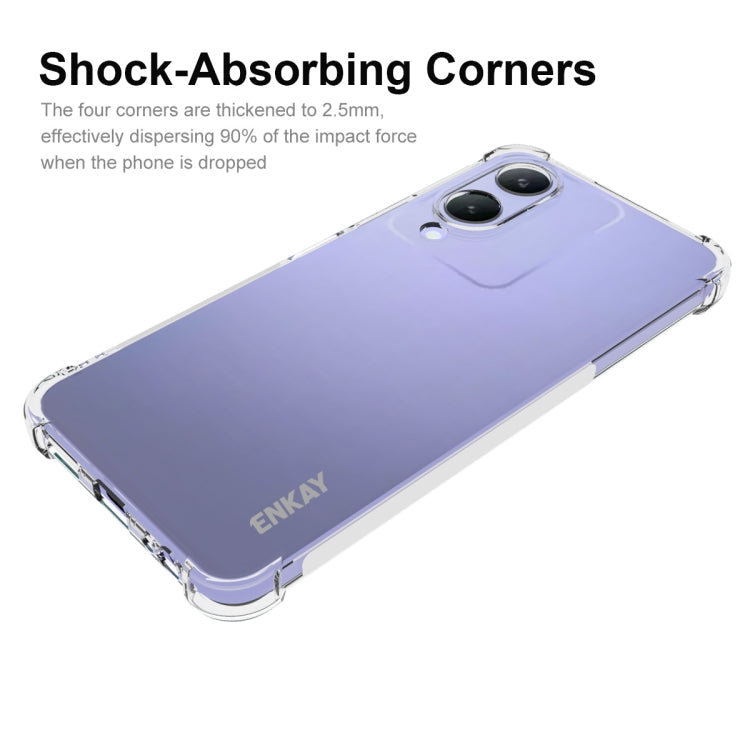 For vivo Y17s 4G Global ENKAY Transparent TPU Shockproof Anti-slip Phone Case