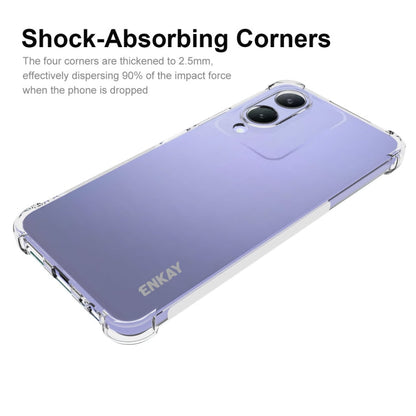 For vivo Y17s 4G Global ENKAY Transparent TPU Shockproof Anti-slip Phone Case