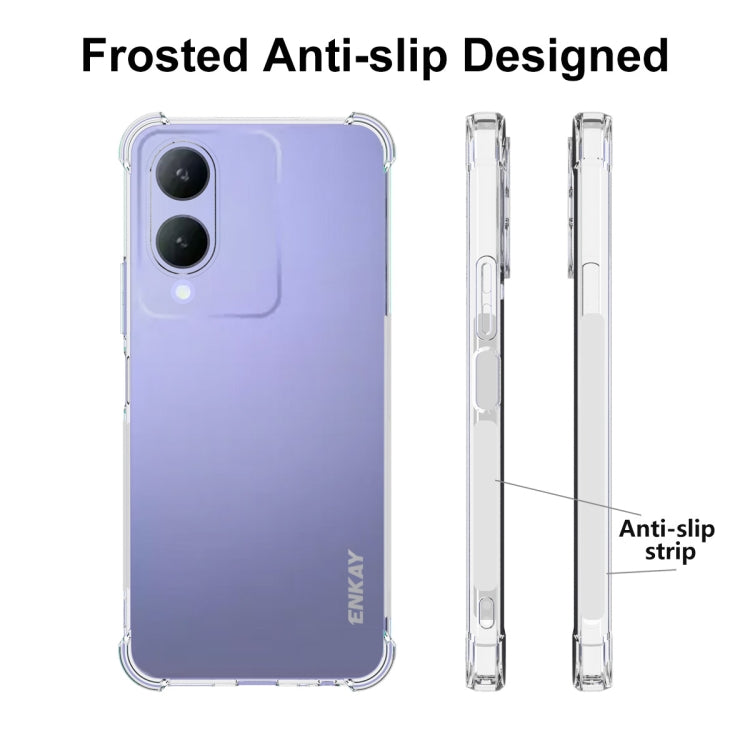 For vivo Y17s 4G Global ENKAY Transparent TPU Shockproof Anti-slip Phone Case