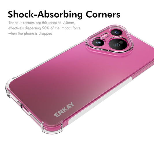 Pour Huawei Pura 70 Coque de téléphone antichoc en TPU Transparent ENKAY Hat-Prince