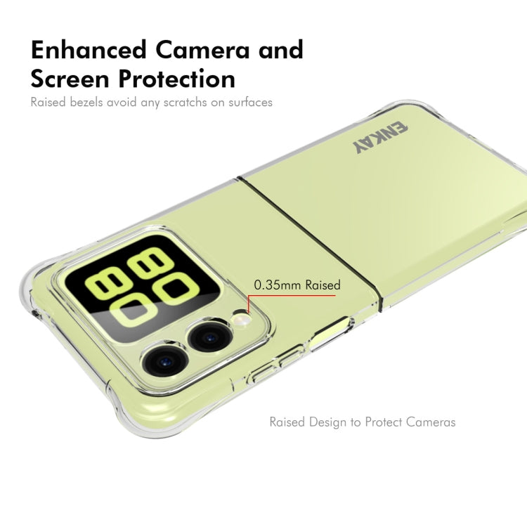 For Huawei nova Flip ENKAY Hat-Prince Transparent TPU Shockproof Phone Case