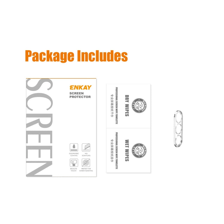 For Samsung Galaxy A15 ENKAY Hat-Prince 9H Rear Camera Lens Tempered Glass Film(Transparent)
