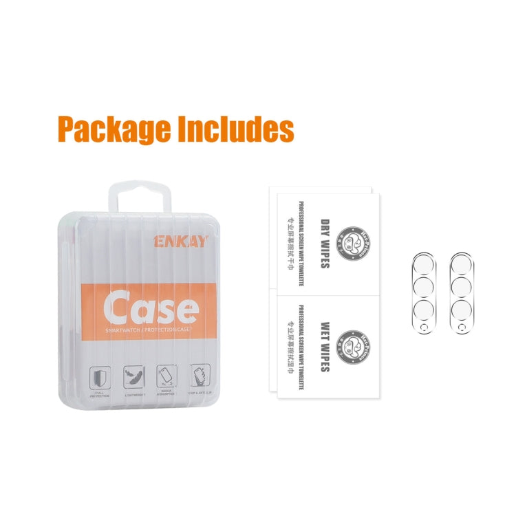 For Samsung Galaxy Z Fold6 2pcs ENKAY Hat-Prince 9H Rear Camera Lens Tempered Glass Film(Transparent)