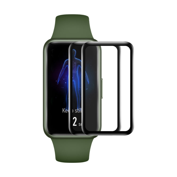 Pour Xiaomi Smart Band 9 Active 2pcs ENKAY ENKAY 3D Protection d'écran complète Souple PC Bord PMMA HD