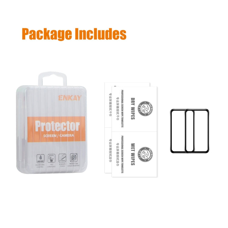 Pour Xiaomi Smart Band 9 Active 2pcs ENKAY ENKAY 3D Protection d'écran complète Souple PC Bord PMMA HD