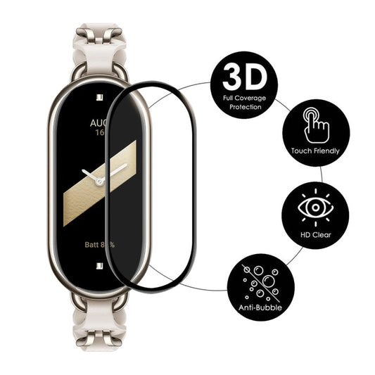 For Xiaomi Smart Band 9 5pcs ENKAY ENKAY 3D Full Coverage Soft PC Edge PMMA HD Screen Film