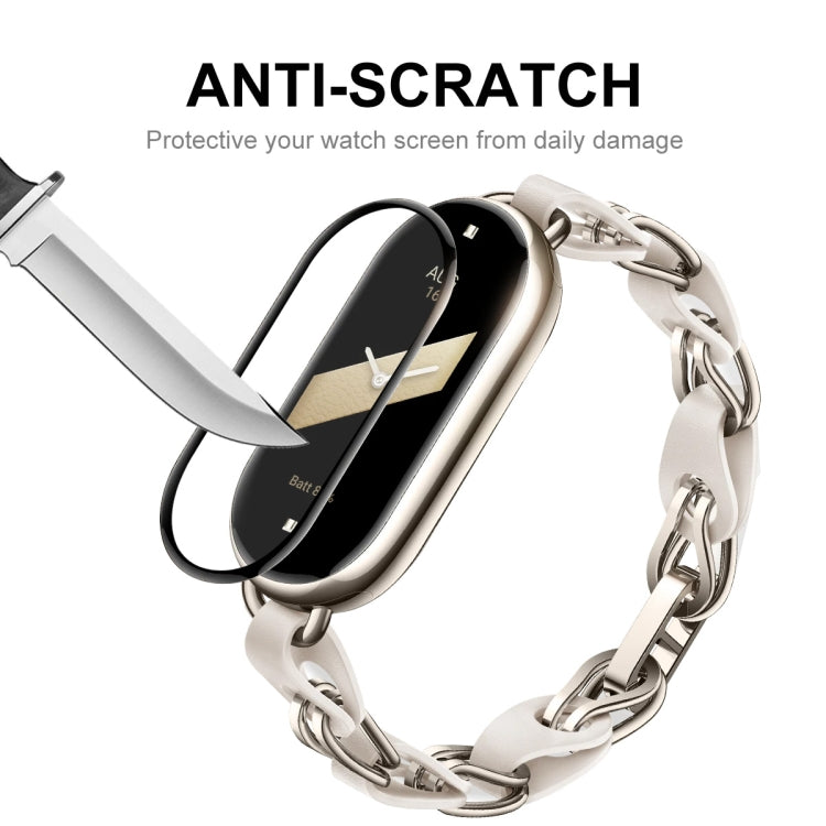 For Xiaomi Smart Band 9 10pcs ENKAY ENKAY 3D Full Coverage Soft PC Edge PMMA HD Screen Film