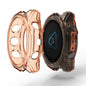 Pour Garmin Fenix 8 AMOLED 43mm ENKAY Hat-Prince Étui de protection antichute avec cadre en TPU transparent (Orange)