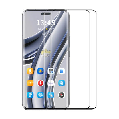 For Honor 400 Pro Global 2pcs ENKAY Hat-Prince Hot Bending Full Coverage Side Glue Tempered Glass Film