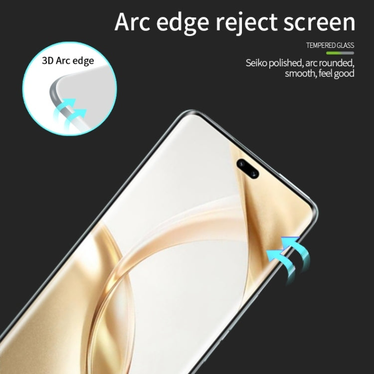 For Honor 200 MOFI 9H 3D Hot Bending Tempered Glass Film(Black)
