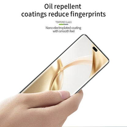 For Honor 200 MOFI 9H 3D Hot Bending Tempered Glass Film(Black)