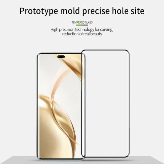 For Honor 200 Pro MOFI 9H 3D Hot Bending Tempered Glass Film(Black)