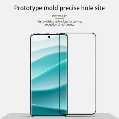 Pour Redmi Note 14 Pro 5G / 14 Pro+ 5G MOFI 9H Film en verre trempé 3D à courbure chaude (Noir)