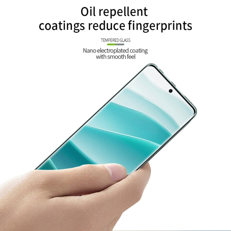 Pour Redmi Note 14 Pro 5G / 14 Pro+ 5G MOFI 9H Film en verre trempé 3D à courbure chaude (Noir)