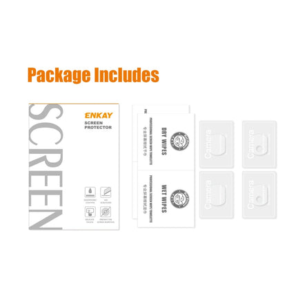 For Honor 90 Pro 2Sets ENKAY Hat-Prince 9H Rear Camera Lens Tempered Glass Film