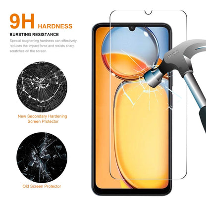 For Redmi 13C ENKAY Hat-Prince 0.26mm 9H 2.5D High Aluminum-silicon Tempered Glass Film