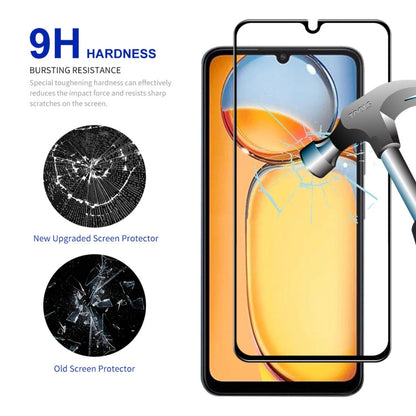 Pour Xiaomi Redmi 13C ENKAY Hat-Prince Film en verre trempé entièrement collé à haute teneur en aluminium-silicium