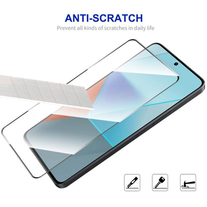 Pour Redmi Note 13 / Note 13 Pro 2 films en verre trempé ENKAY Hat-Prince Full Glue haute teneur en aluminium-silicium