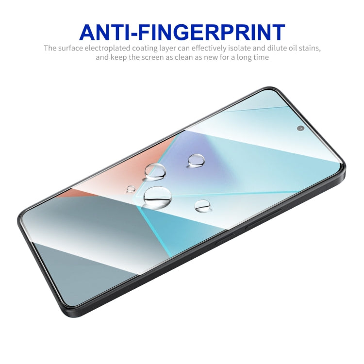 Pour Redmi Note 13 / Note 13 Pro 2 films en verre trempé ENKAY Hat-Prince Full Glue haute teneur en aluminium-silicium