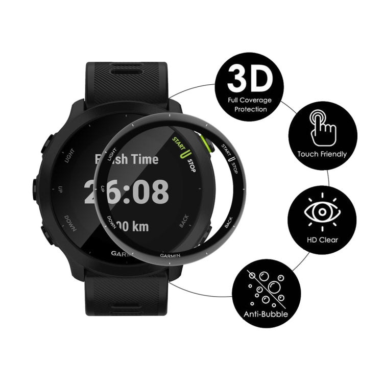 For Garmin Forerunner 158 ENKAY 3D Full Coverage Soft PC Edge PMMA HD Screen Protector Film