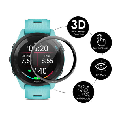 For Garmin Forerunner 265 2pcs ENKAY 3D Full Coverage Soft PC Edge PMMA HD Screen Protector Film