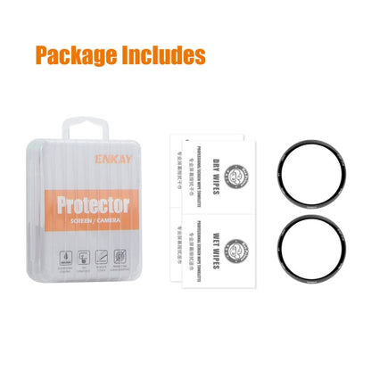 For Garmin Forerunner 265 2pcs ENKAY 3D Full Coverage Soft PC Edge PMMA HD Screen Protector Film