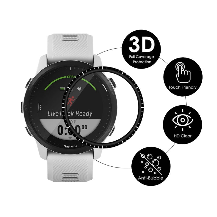 For Garmin Forerunner 945 2pcs ENKAY 3D Full Coverage Soft PC Edge PMMA HD Screen Protector Film