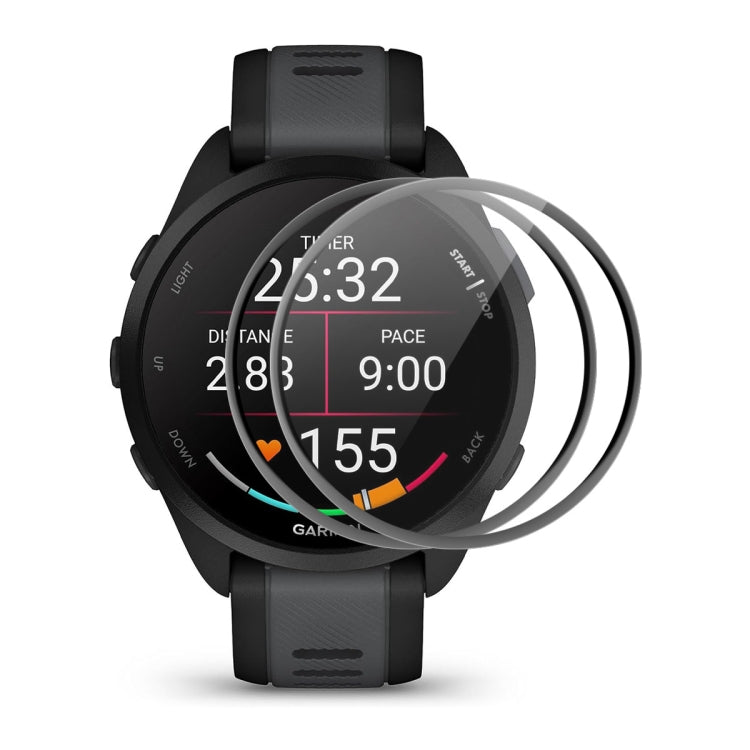 Pour Garmin Forerunner 165 / 165 Music 2pcs ENKAY 3D Full Coverage Soft PC Edge PMMA Film Protecteur d'Écran HD