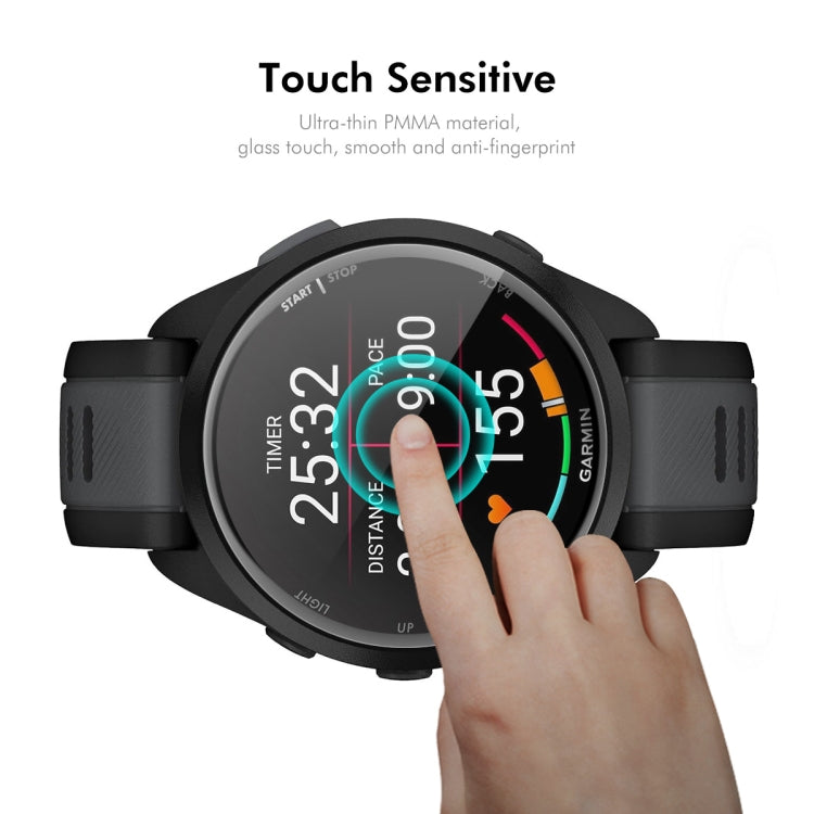 Pour Garmin Forerunner 165 / 165 Music 2pcs ENKAY 3D Full Coverage Soft PC Edge PMMA Film Protecteur d'Écran HD