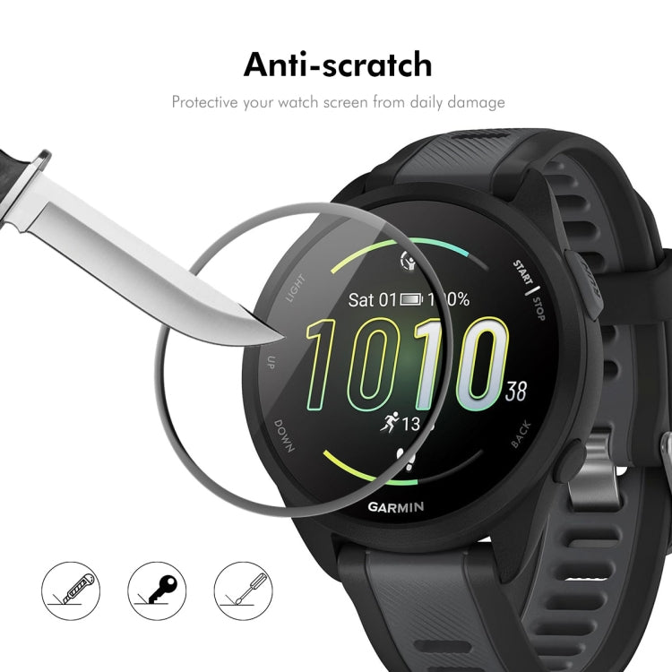 For Garmin Forerunner 165 / 165 Music 5pcs ENKAY 3D Full Coverage Soft PC Edge PMMA HD Screen Protector Film