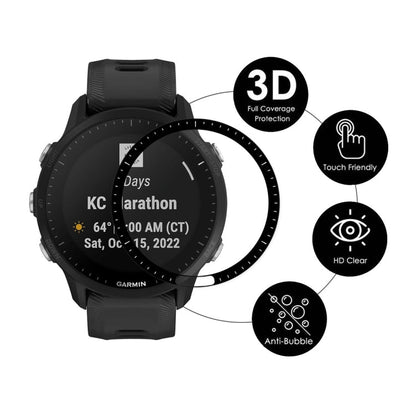 For Garmin Forerunner 955 / 955 Solar 10pcs ENKAY 3D Full Coverage Soft PC Edge PMMA HD Screen Protector Film
