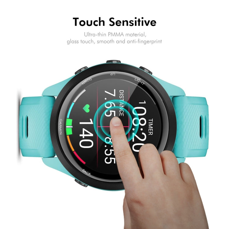 For Garmin Forerunner 245 / 245 Music 10pcs ENKAY 3D Full Coverage Soft PC Edge PMMA HD Screen Protector Film