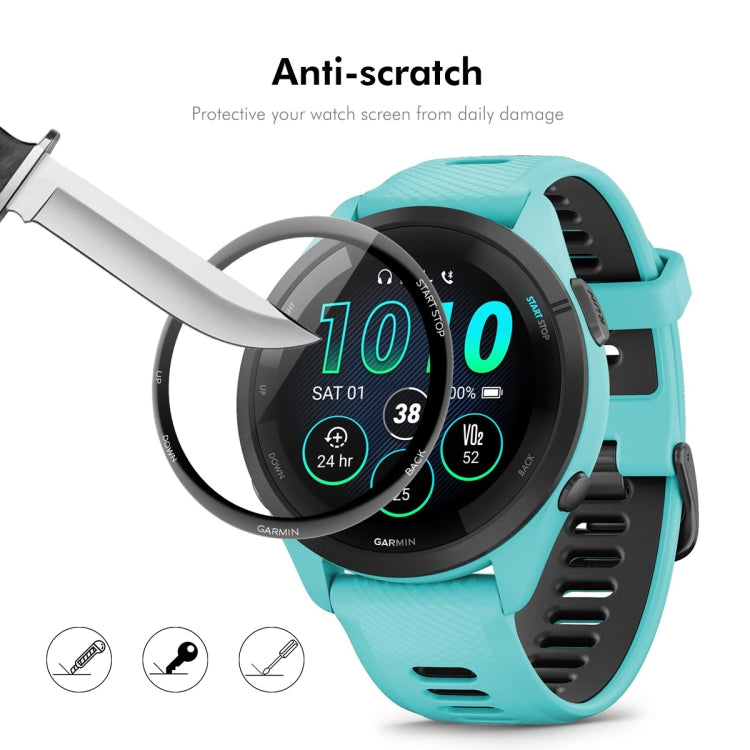 For Garmin Forerunner 245 / 245 Music 10pcs ENKAY 3D Full Coverage Soft PC Edge PMMA HD Screen Protector Film