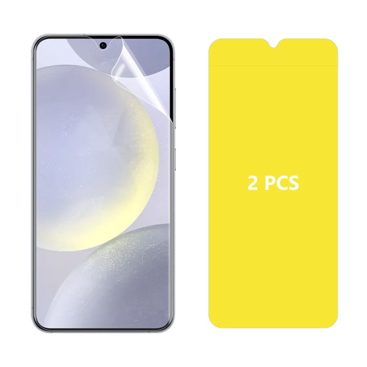 Pour Samsung Galaxy S24+ 5G / S25+ 5G 2pcs ENKAY Hat-Prince Film Hydrogel Anti-explosion Doux avec Couverture Complète de Colle