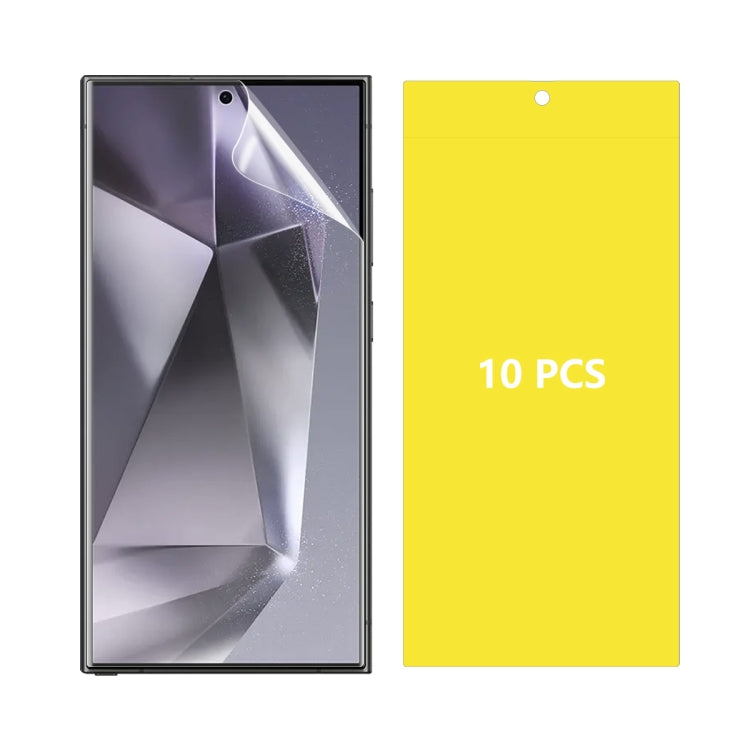 For Samsung Galaxy S24 Ultra 5G 10pcs ENKAY Hat-Prince Full Glue Coverage Soft Explosion-proof Hydrogel Film