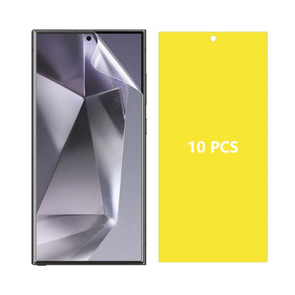 For Samsung Galaxy S24 Ultra 5G 10pcs ENKAY Hat-Prince Full Glue Coverage Soft Explosion-proof Hydrogel Film
