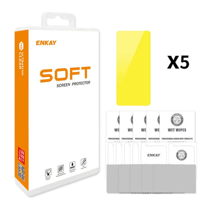 For Honor 90 Pro 5pcs ENKAY Full Glue Soft Explosion-proof Hydrogel Film