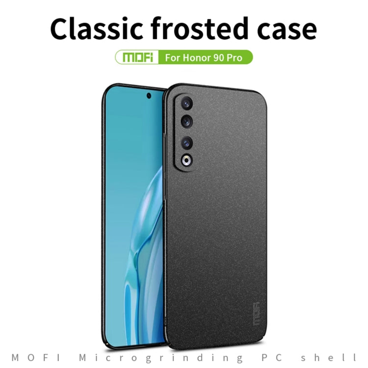 Pour Honor 90 Pro Étui de téléphone tout compris ultra-fin en PC dépoli de la série MOFI Fandun (Rouge)